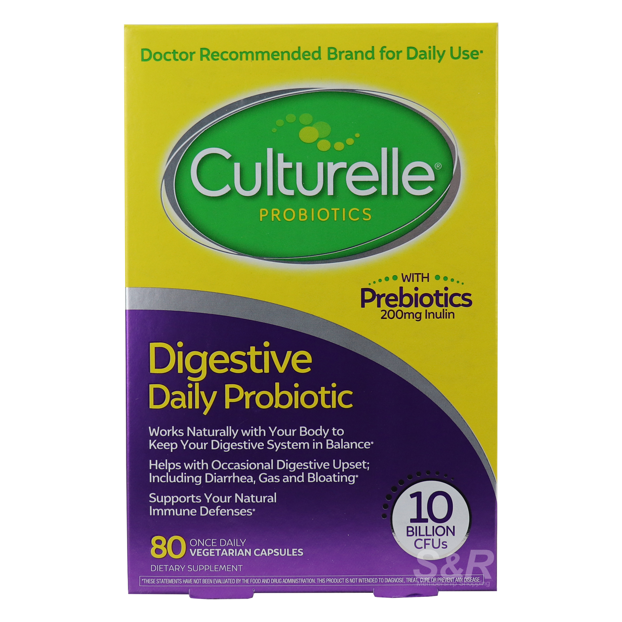 Culturelle Digestive Daily Probiotic 80capsules